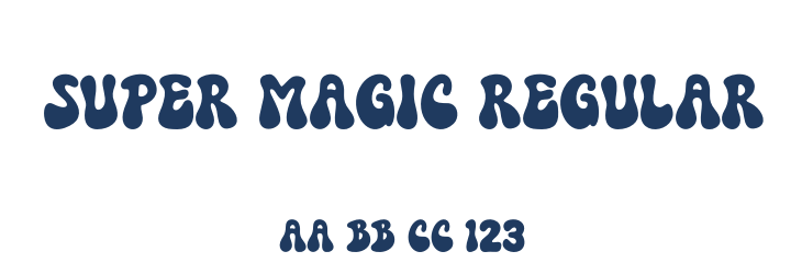 Super Magic Regular Font Preview