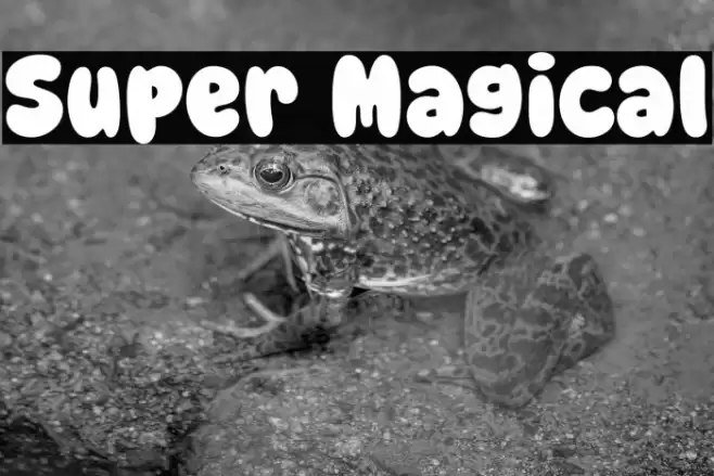 Super Magical Font examples