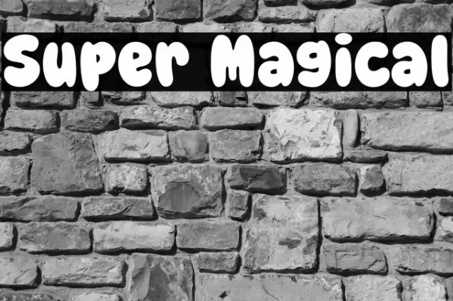 Super Magical Font examples