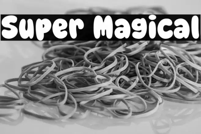 Super Magical Font examples