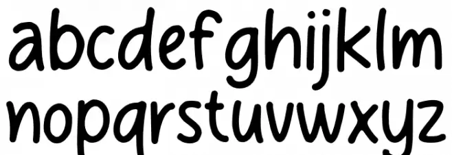 Super Magnum Font LOWERCASE
