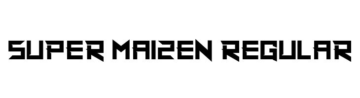 Super Maizen Regular  नि: शुल्क फ़ॉन्ट्स डाउनलोड