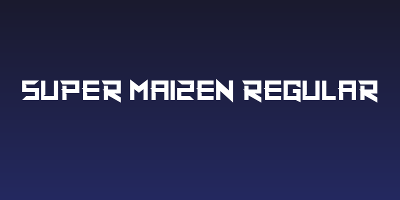 Super Maizen Regular Social Header