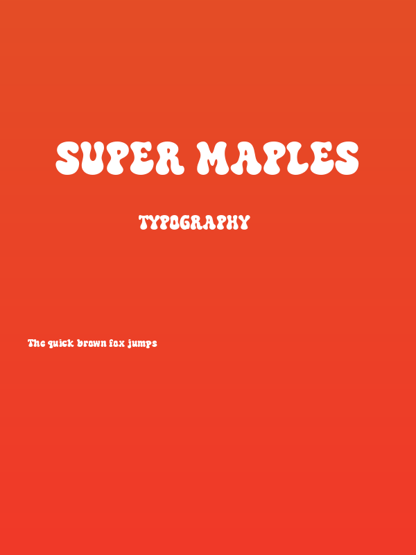 Super Maples Poster