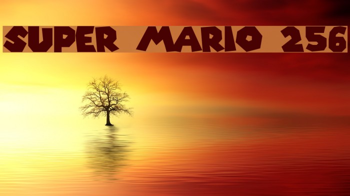 Super Mario 256 Font examples