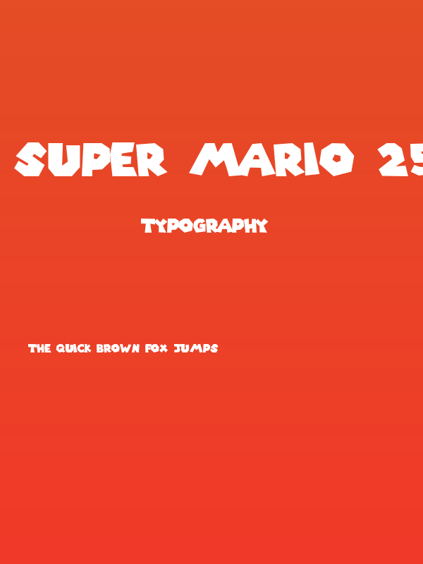 Super Mario 256 Poster