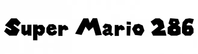 Super Mario 286  免费字体下载