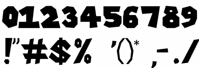 Super Mario 286 Font OTHER CHARS