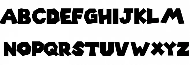 Super Mario 286 Schriftart Groß