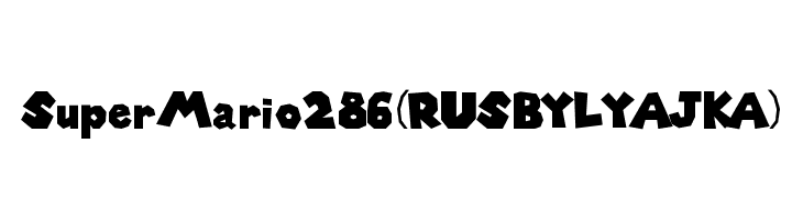 Super Mario 286(RUS BY LYAJKA)  les polices de caractères gratuit tlcharger