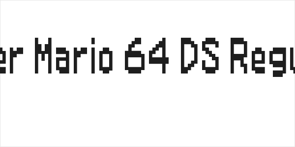 Super Mario 64 DS Regular Logo