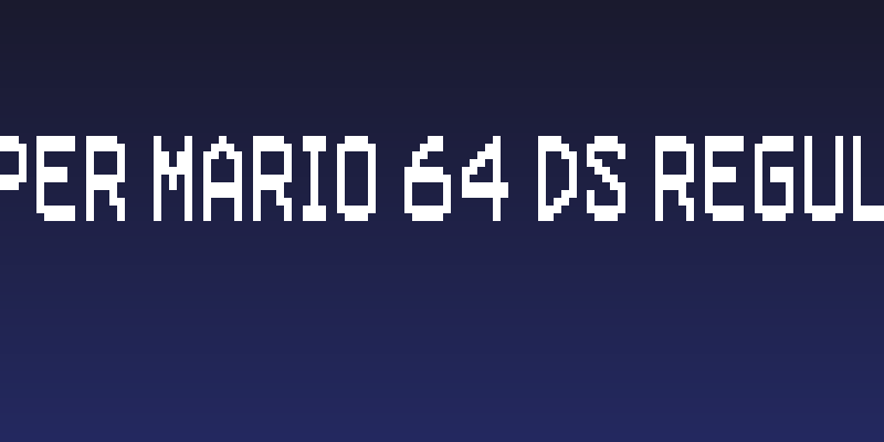 Super Mario 64 DS Regular Social Header