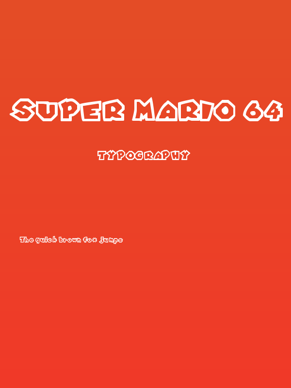 Super Mario 64 Poster