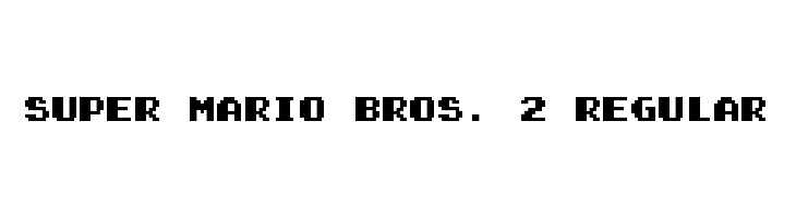 Super Mario Bros. 2 Regular  font caratteri gratis
