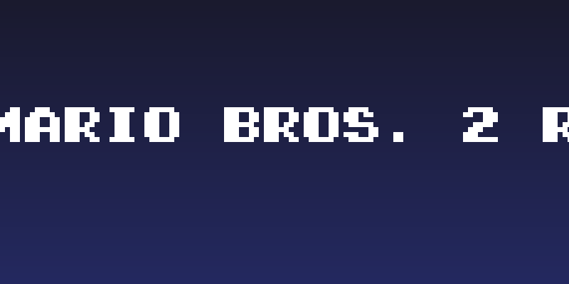 Super Mario Bros. 2 Regular Social Header