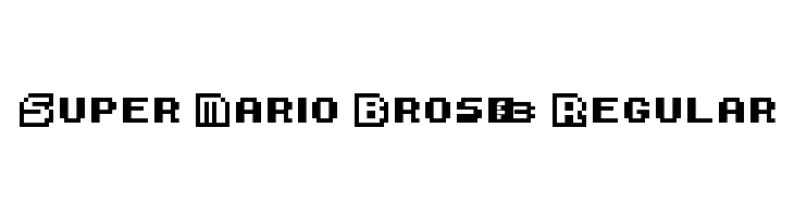 Super Mario Bros. 3 Regular  フリーフォントのダウンロード