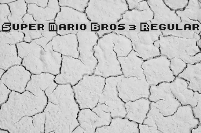 Super Mario Bros. 3 Regular Font examples
