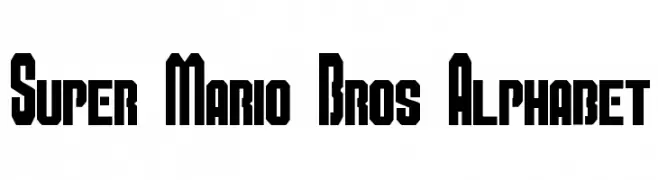 Super Mario Bros Alphabet  Frei Schriftart Herunterladen