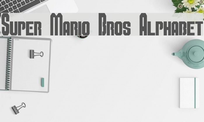 Super Mario Bros Alphabet フォント examples