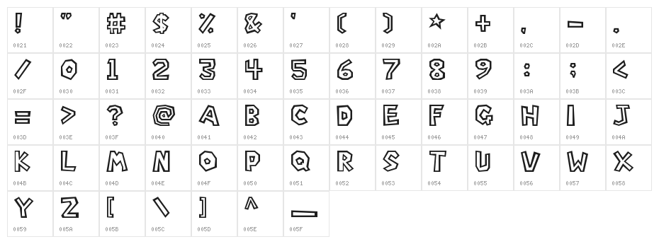 Super-Mario-Bros- Character Map