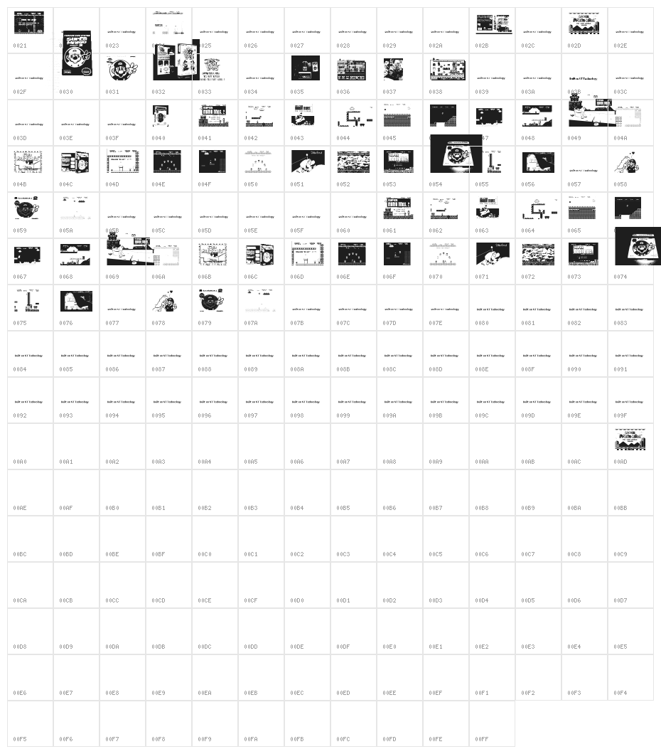 Super Mario Lost! Character Map