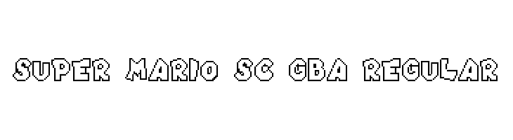 Super Mario SC gba Regular  font caratteri gratis
