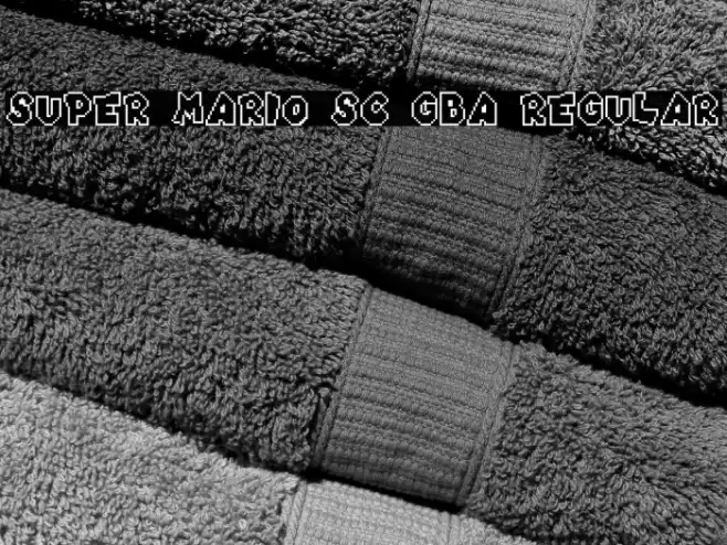 Super Mario SC gba Regular Font examples