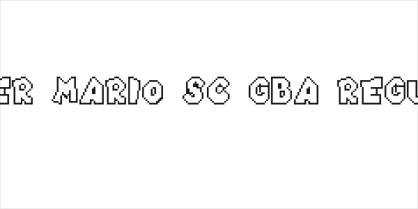 Super Mario SC gba Regular Logo