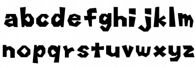 Super [Mario] Script 3 Font LOWERCASE