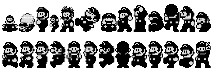 Super Mario World - Mario Font LOWERCASE