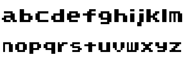 Super Mario World Regular Font LOWERCASE