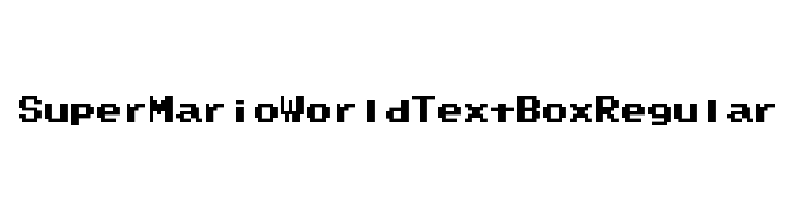 Super Mario World Text Box Regular Font | Download for Free