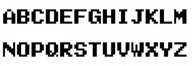Super Mario World Text Box Regular Шрифта ВЕРХНИЙ