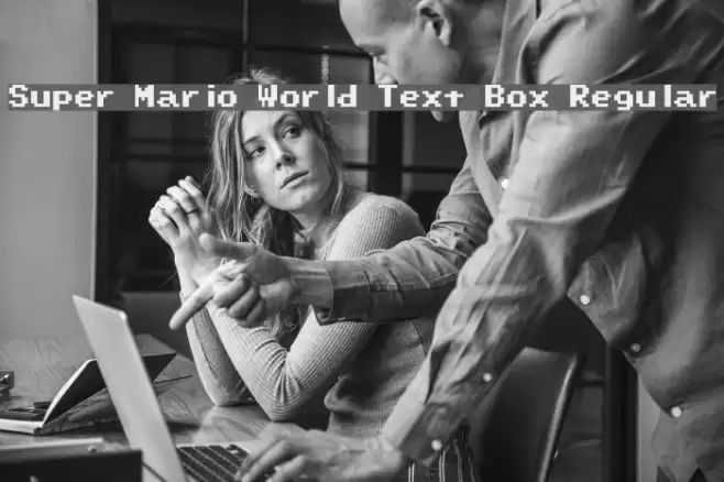 Super Mario World Text Box Regular Font examples