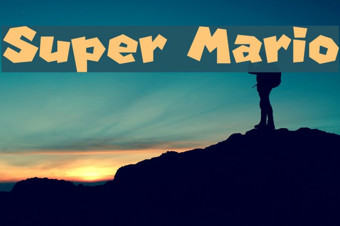 Super Mario Font examples