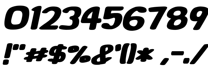 Super Marker Italic Font OTHER CHARS