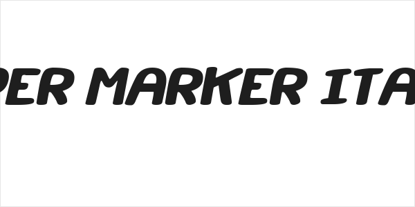 Super Marker Italic Logo