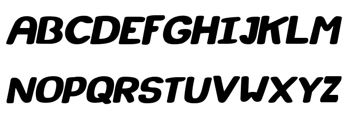 Super Marker Italic Font LOWERCASE