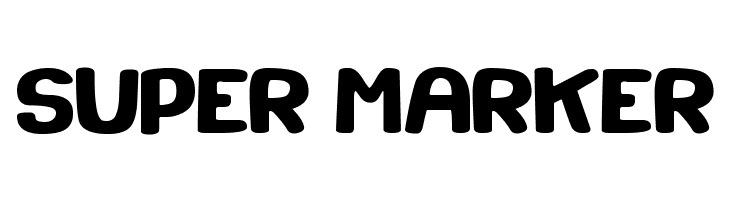 Super Marker  フリーフォントのダウンロード