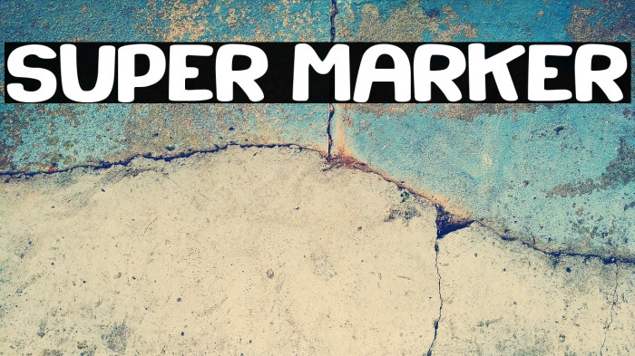 Super Marker Font examples