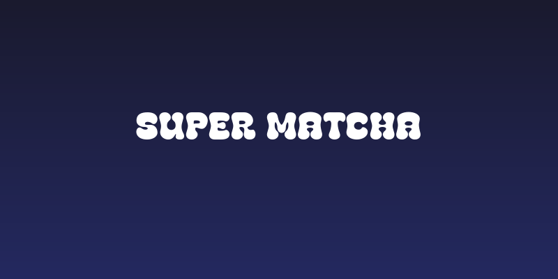 Super Matcha Social Header