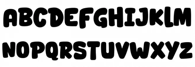 Super Meatball Font UPPERCASE