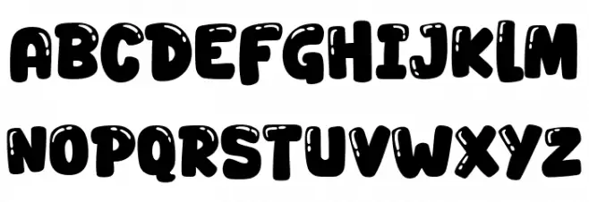 Super Meatball Font LOWERCASE