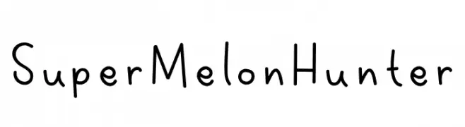 Super Melon Hunter  Frei Schriftart Herunterladen