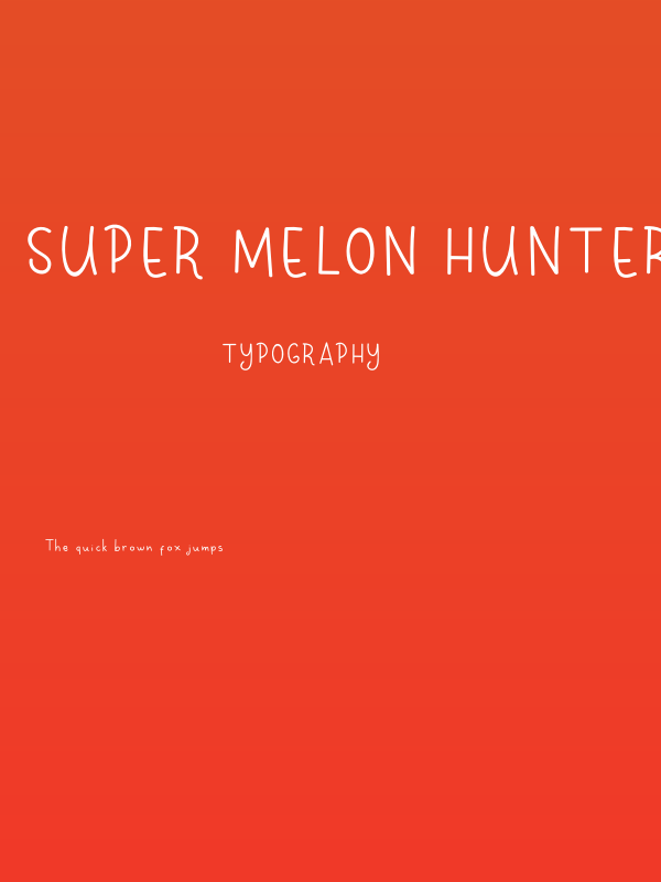 Super Melon Hunter Poster