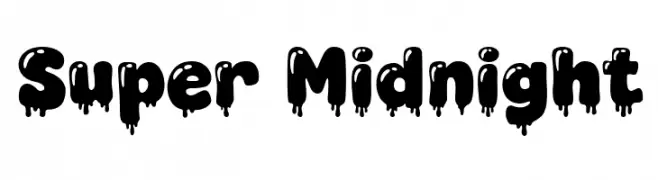 Super Midnight Fonte