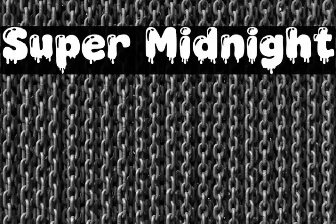Super Midnight Fonte examples