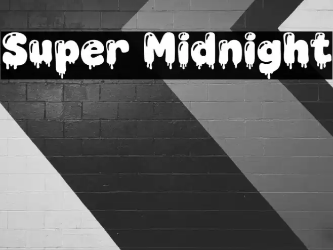Super Midnight Fonte examples
