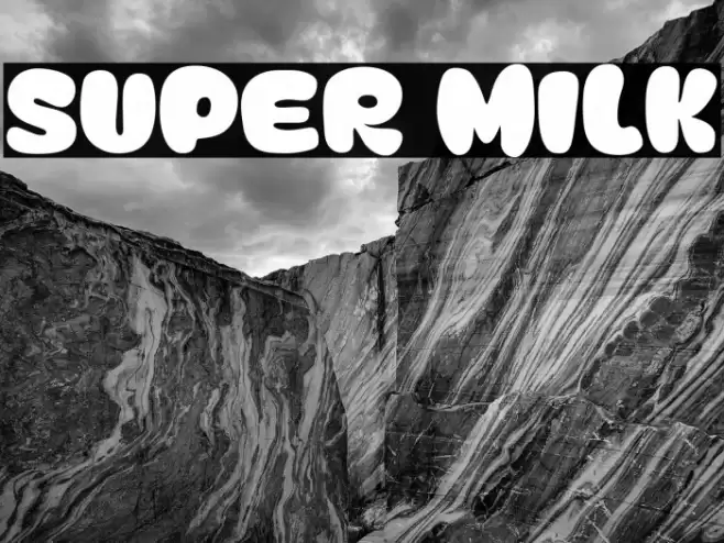 Super Milk Font examples