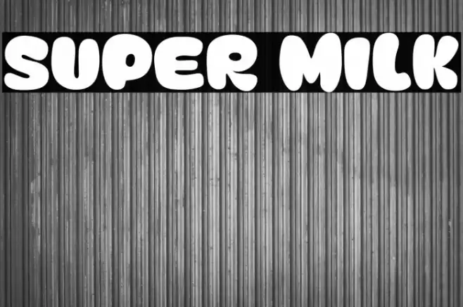 Super Milk Font examples